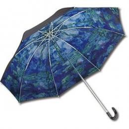 名画晴雨兼用折り畳み傘　モネ　睡蓮　UVカット率99%以上